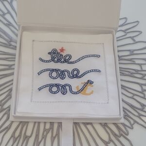 August Morgan Tee One On Linen Napkins